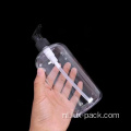 Factory 100 ml 250 ml 500 ml transparante ronde cosmetische lotionpomp en plastic fles ingesteld voor shampoo